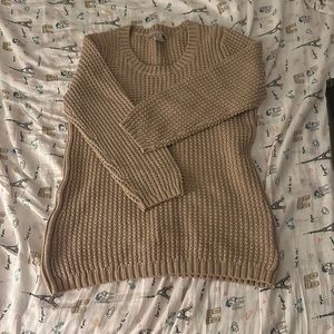 Banana Republic Tan Knit Sweater Size Small (EUC)